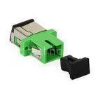 0.2dB SC / APC Fiber Optic Adapter With Inner / External Shutter Dust Cap thumbnail-1