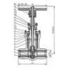 Pressure Seal Cast Steel Gate Valve thumbnail-1