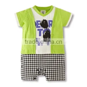 2016 Summer Fashion Sunglasses Style Baby Romper thumbnail-3