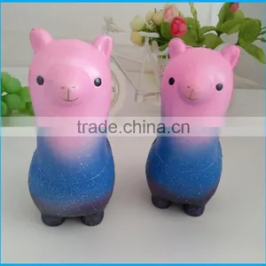 High Quality Super Soft Slow Rising Toys PU Squishy Alpaca for Kids thumbnail-1