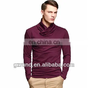 2014 New Latest Mens t Shirts/ Long-sleeved Turtleneck T-shirt Men T-shirt/high Fashion Mens Clothing Italian Shirts With High thumbnail-1