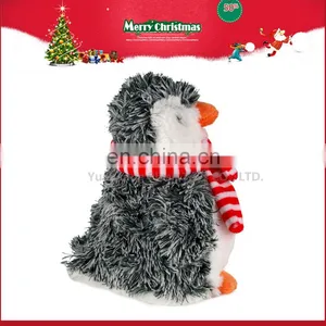 2016 Christmas Promotional 20cm Custom Soft Toy Plush Penguin Toy With Hat and Scarf thumbnail-4