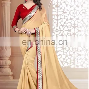 Designer Georgette Sarees for Party Wear | Wholesale Indian Saree thumbnail-1