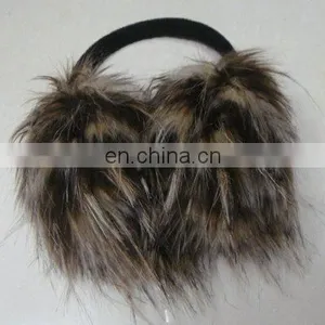 Imitated Turkey Fur Muff thumbnail-1