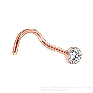 Body Piercing Ornaments Stainless Steel Nose Studs, Nose Studs, Studs, Studs, Ear Nails, Anti Allergies, Foreign Trade Accessories Wholesale thumbnail-2