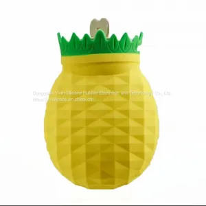 New Fashion Candy Color Hot Water Bottle Food Grade Silicone Hot Water Bag For Girls thumbnail-4