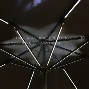 300-8 Market Umbrella With LED Straight Light thumbnail-4