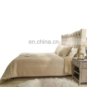 Luxury Plain Cotton Velvet Warm Bed Bedding Sets /quilt Cover Set thumbnail-2