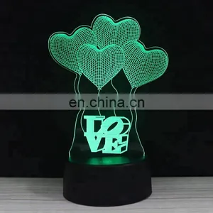 Custom Design USB Acrylic Lighting 3d Desk Light Table Lamp for Kids thumbnail-2