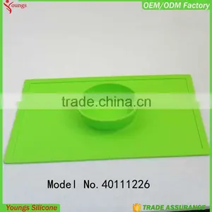 2015 Hot Sale Cheap Smiley Oem Anti-slip Silicone Place Mat, Eating Mat, Table Mat for Kids Baby Quality Choice thumbnail-2