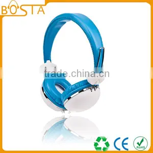Cheap Stereo Wired 3.5mm Custom OEM 2016 Cushion Headphones With Leather thumbnail-1