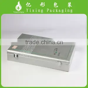 Best Sell Factory Custom Made Silver Leather Hinged Box for Diamant thumbnail-1