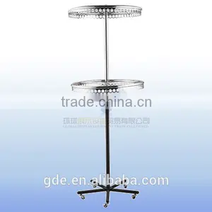 Metal Chrome Sock Display Rack With 2 Layers thumbnail-1