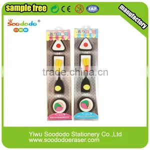 Sushi Shaped Eraser,Cartoon Food Eraser thumbnail-1