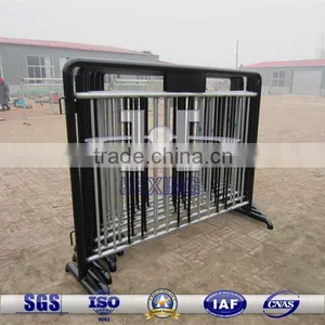 Black Powder Coated Carbon Steel Temporary Security Fence thumbnail-1