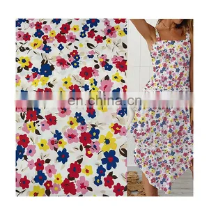 Factory Supply Price Viscose Cotton Linen Poplin Digital Printing Fabric for Dress thumbnail-1