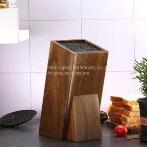 Universal Wooden Knife Set Block Western-style Knife Storage for Household Kitchenware thumbnail-5