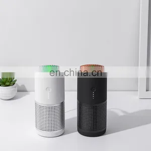 Uvc Mini Air Purifier Hepa Filter Household Portable Low Noise Uvc Car Air Purifier thumbnail-1