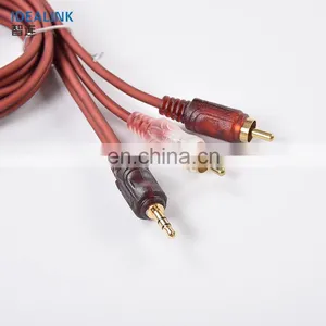 Factory Supply 3.5mm Male to Male 2RCA Audio Video Cable for DVD Player/HDTV thumbnail-2