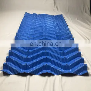 500mm Width Blue Cooling Tower Fill Water Treatment PVC Bio Media thumbnail-5