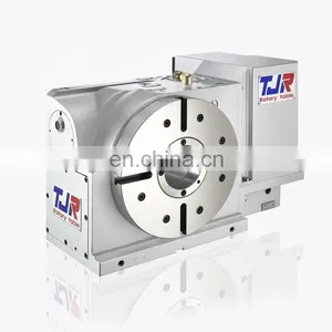 New Turntable 4 Axis Cnc AR-210B Fourth Axis Table With Tailstock Cnc 4th Axis Cnc Rotary Table With Powerful Pneumatic Brake thumbnail-2