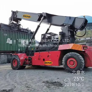 BENE 45 Ton Reach Stacker 45ton Container Lift Truck With Cummins VOLVO Engine DANA Transmission thumbnail-2
