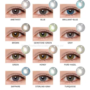 OEM Natural Fresh Color Contact Lenses Prescription Wholesale Fashion Gray Contact Lens thumbnail-3