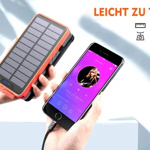Solar PowerBank 26800mAh Large Capacity Outdoor Waterproof Solar Power Bank Powerbank 26800mAh thumbnail-3