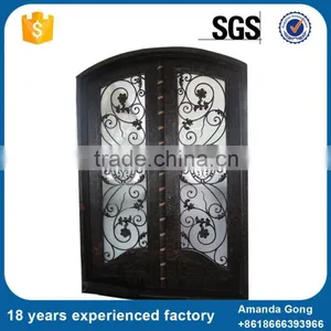 China New Product Wrought Iron Door Grill Design Designs thumbnail-1