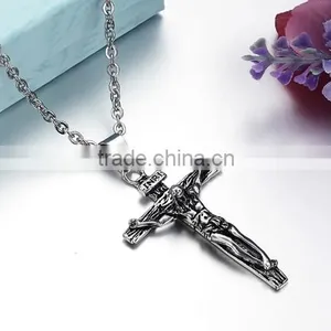 316L Stainless Steel Jesus Cross Men Pendant Necklace Popular Designer Hot Selling thumbnail-3