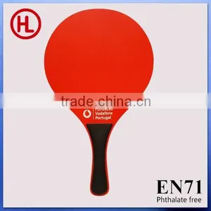 PORTUGAL Hot Sale High QUALITY Promotional Outdoor Game Wooden Beach Tennis Racket /beach Bat /beach Pawith Beach Ball Wholesale thumbnail-1