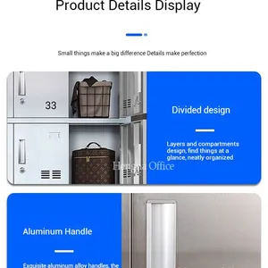 Commercial Stainless Steel Locker With– Multi-Door Units for Schools, Gyms, and Public Spaces-Customizable Locker Options thumbnail-4