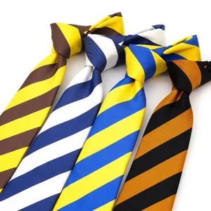 Wholesale Tuxedo Necktie Colorful Red White Yellow Blue Polyester Satin Material Tie For Men Vintage Business Necktie Wedding Accessories thumbnail-1