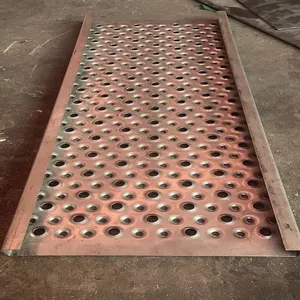 Anti-slip Perforated Mesh Pattern Plate, With Alligator Mouth Holes, Suitable for Pedestrian Walkways, Cutting and Bending Services Available thumbnail-5