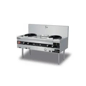 KuaiChu Double Burner & Single Warming Natural Gas Stove thumbnail-1