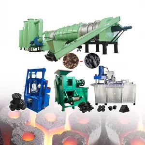 Advanced Palm Kernel Coconut Shell Charcoal Manufacturing Machines Fuel Briquette Production Line EPC thumbnail-1