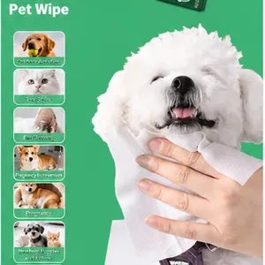 Customized Pet Wet Wipes for Deodorizing and Antibacterial Purposes, Suitable for Cats and Dogs. Large Size, Thick Texture, Non-wash-off. thumbnail-5