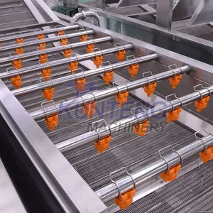 Automatic Melon Raisins Potatoes Bitter Leaf Vegetable Squash Peanut Washing Drying Machine Fruit Vegetable Cleaning Machine EPC thumbnail-5