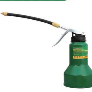 High Pressure Rigid Spout Hand‑Press Oil Can 350ML Steel Oiler With Stainless Steel Spout & Brass Nozzle thumbnail-4