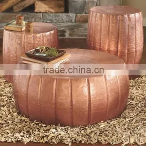 COPPER HAMMER DRUM STOOL thumbnail-2