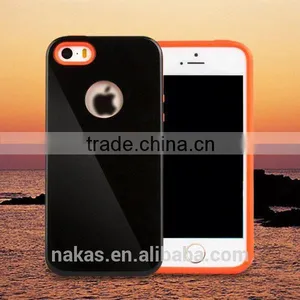 2015 High Quality Silicone Phone Case for Iphone 5 for Iphone 4 Gold Back Cover thumbnail-1