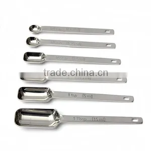 Hot in Stock Fast Delivery Stainless Steel Cooking Measuring Spoons 6 Sets thumbnail-4