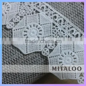 Mitaloo White Lace Trim Cotton Watersoluble Lace M08001 thumbnail-1