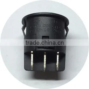 Black ON OFF Round Dot Illuminated Rocker Switch T85 thumbnail-1