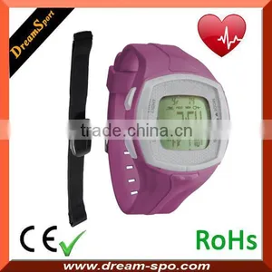 All-in-one Heart Rate Monitor Watch With Chest Strap Calorie Counter Digital Watch With Pedometer Stopwatch, HRM DHP-828 thumbnail-3