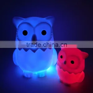 2015 New Design Roto Casting Vynil Owl Anime Figure Led Light Toys thumbnail-1