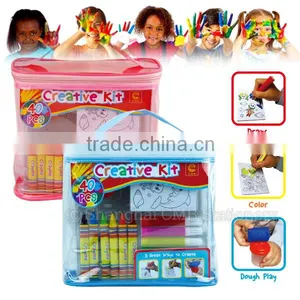 40pcs Creative Activity Packs for Children Drawing Coloring Playing thumbnail-1