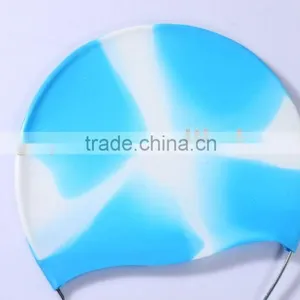 Colored Silicone Swimming Caps for Adult Use thumbnail-1