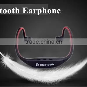 Sport MP3 Stereo Bluetooth Headset Neckband Style BS19 Headphone In Ear Bluetooth Headset,fm Radio Bluetooth Headset thumbnail-1