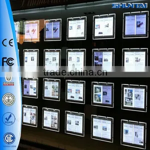 Custom Hanging Real Estate Agent Window Display Pocket Light Box Signs Quality Choice thumbnail-1